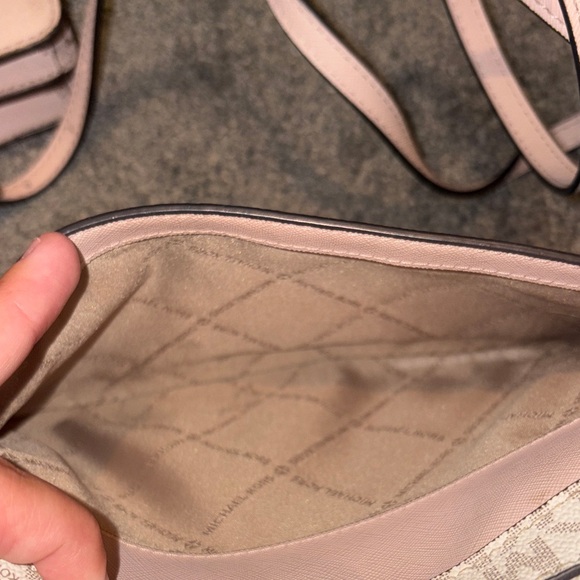 Michael Kors Pink and Cream Crossbody Bag - Picture 3 of 4